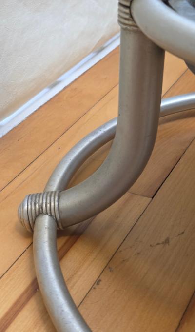 Warren McArthur Corporation Warren McArthur Umbrella Stand Rome NY 1934 Pat Applied For Anodic Aluminum