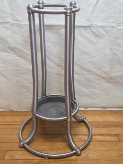 Warren McArthur Corporation Warren McArthur Umbrella Stand Rome NY 1934 Pat Applied For Anodic Aluminum