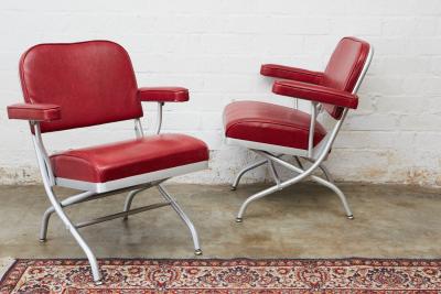 Warren McArthur Pair of Warren McArthur Folding Armchairs