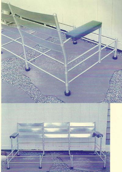 Warren McArthur Rare Slat Back Three Seat Warren McArthur Park Avenue Sofa 1933 1934