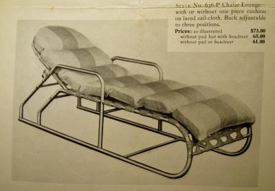 Warren McArthur Rare Warren McArthur Adjustable Chaise circa 1938