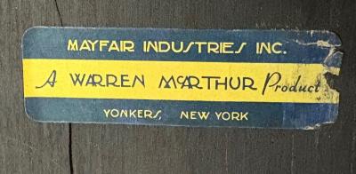 Warren McArthur Warren McArthur Brown Leather Aluminum Folding Chairs USA c 1935
