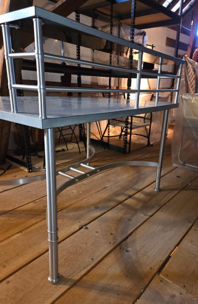 Warren McArthur Warren McArthur Furniture Corp Warren McArthur Anodized Aluminum Study Desk State Library of Virginia 1939