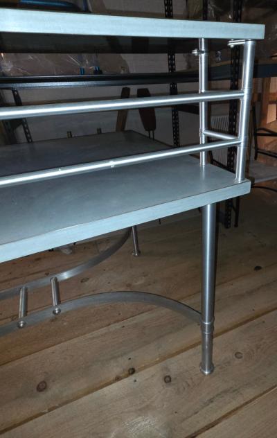 Warren McArthur Warren McArthur Furniture Corp Warren McArthur Anodized Aluminum Study Desk State Library of Virginia 1939