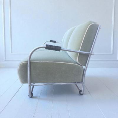 Warren McArthur Warren McArthur Furniture Corp Warren McArthur Style No 977L AUR 3 Seater Sofa Celadon Mohair 1938