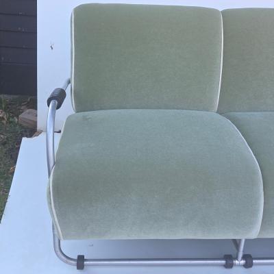 Warren McArthur Warren McArthur Furniture Corp Warren McArthur Style No 977L AUR 3 Seater Sofa Celadon Mohair 1938