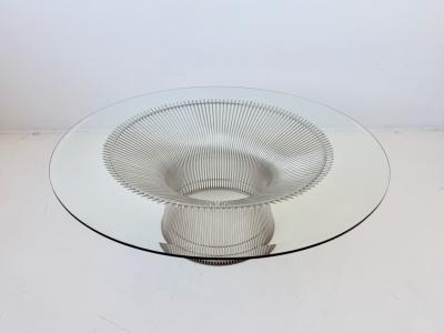 Warren Platner Large Wire Spoke Cocktail Table by Warren Platner for Knoll