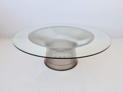 Warren Platner Large Wire Spoke Cocktail Table by Warren Platner for Knoll