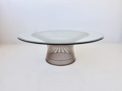 Warren Platner Large Wire Spoke Cocktail Table by Warren Platner for Knoll