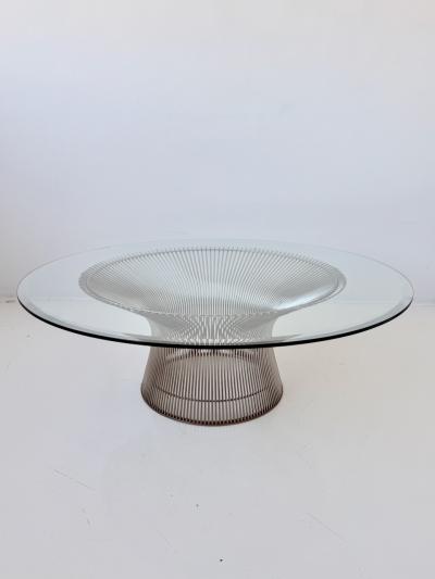 Warren Platner Large Wire Spoke Cocktail Table by Warren Platner for Knoll