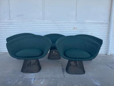 Warren Platner Pair Warren Platner Lounge Chairs by Knoll Furniture
