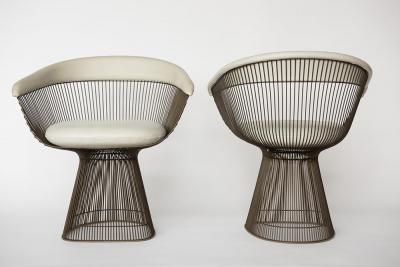 Warren Platner Set of 6 Bronze Dining Chairs USA 1960 s
