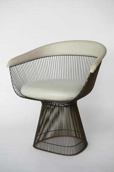 Warren Platner Set of 6 Bronze Dining Chairs USA 1960 s