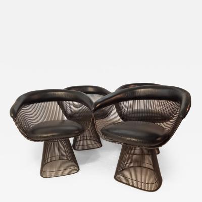 Warren Platner Warren Platner Four Bronze Dining Chairs for Knoll C 1968
