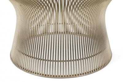 Warren Platner Warren Platner Glass Top Chrome Coffee Table for Knoll