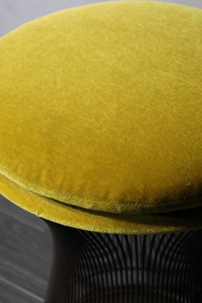 Warren Platner Warren Platner for Knoll Bronze Stool in Mohair
