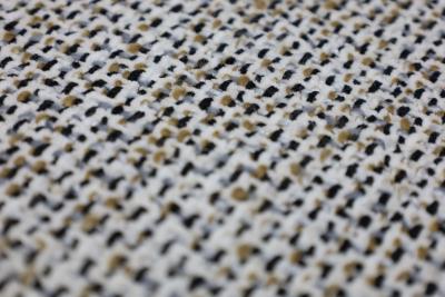 Warren Platner Warren Platner for Knoll Bronze Stool in Textured Boucle