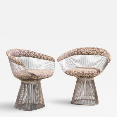 Warren Platner Warren Platner for Knoll Mid Century Dining Chairs Pair