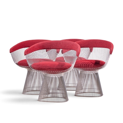 Warren Platner Warren Platner for Knoll Mid Century Dining Chairs Set of 4