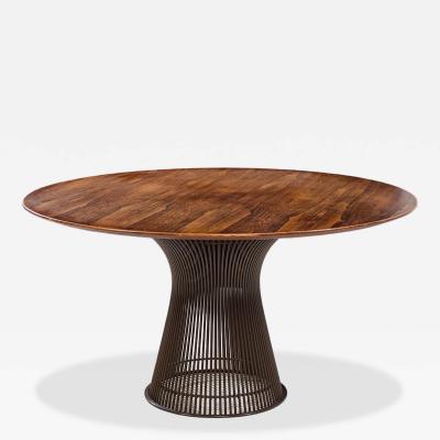 Warren Platner Warren Platner for Knoll Mid Century Rosewood and Bronze Dining Table