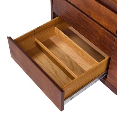 Warren Platner Warren Platner for Lehigh Leopold Mid Century Rosewood Stainless Steel Credenza