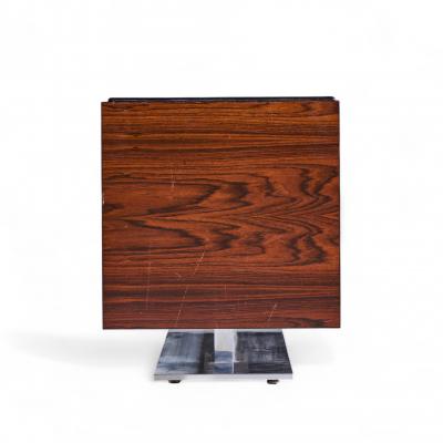 Warren Platner Warren Platner for Lehigh Leopold Mid Century Rosewood and Leather Top Credenza