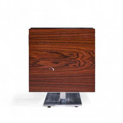 Warren Platner Warren Platner for Lehigh Leopold Mid Century Rosewood and Leather Top Credenza