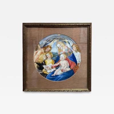 Watercolor Painting of Sandro Botticelli Madonna Del Magnificat