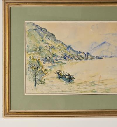 Watercolor by Joseph M Raphael 1869 1950 