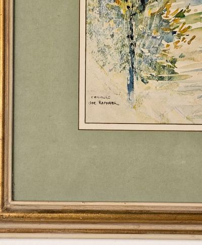 Watercolor by Joseph M Raphael 1869 1950 