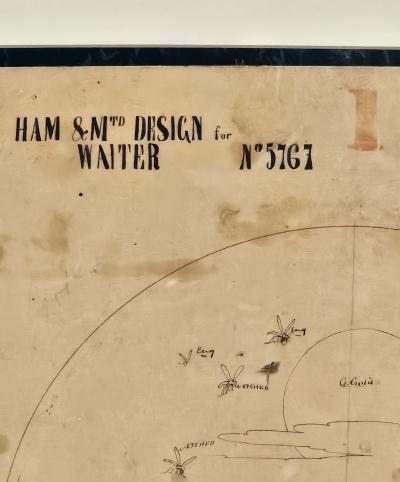 Watercolor of Three Frogs England circa 1860