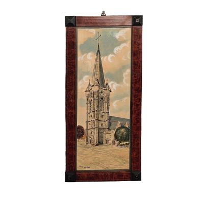 Watercolor of a Church U S A 1935