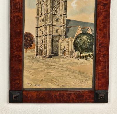 Watercolor of a Church U S A 1935