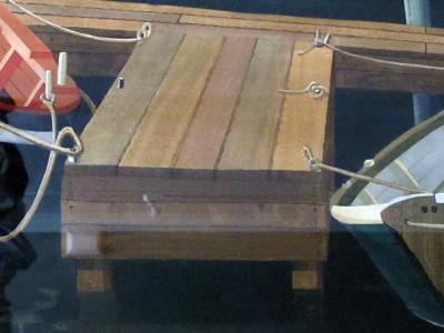 Watercolor on Paper Interlude Two Dories Boston Harbor by Michael Dunlavey