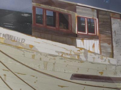 Watercolor on Paper Northwind Bodega Bay California by Michael Dunlavey
