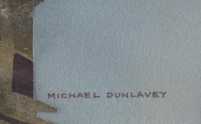 Watercolor on Paper Rooftops of Paris by Michael Dunlavey