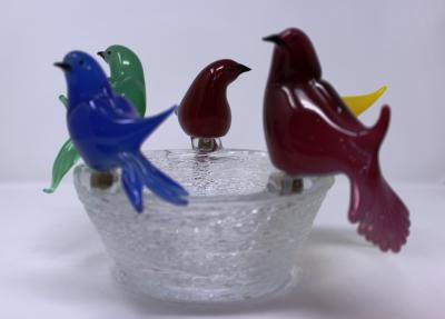 Wave Murano Glass Bird Bath by Wave Murano Glass