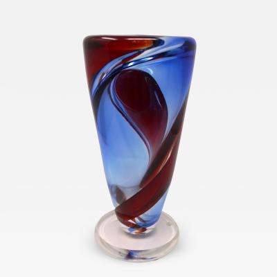 Wave Murano Glass Twister Vase by Wave Murano