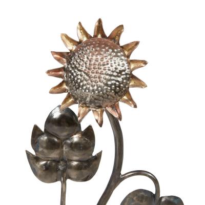 Waving Sunflower Andirons