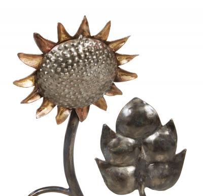 Waving Sunflower Andirons