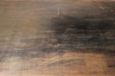 Waxed Iron and Exotic Wood Dining Table from Costantini Fierro in Stock