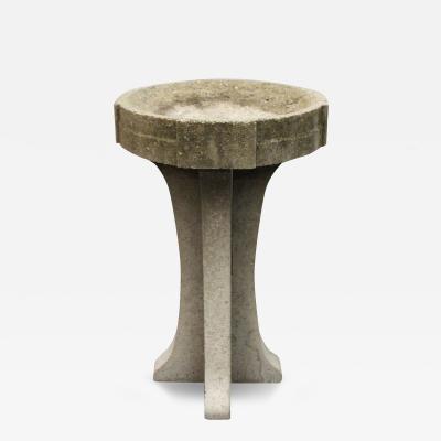 Weathered Concrete Birdbath