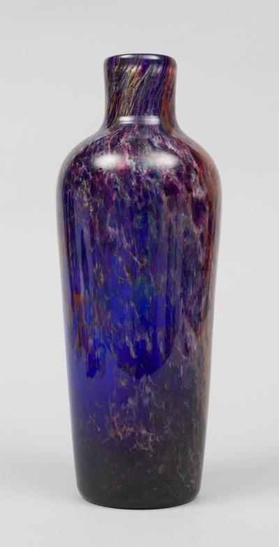 Webb Corbett Webb Corbett Flambe Glass Vase Circa 1930