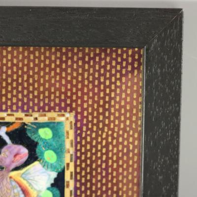 Wedgwood Fairyland Lustre Elves in a Pine Tree Plaque