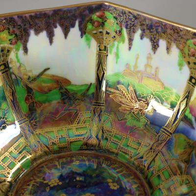 Wedgwood Fairyland Lustre Geisha Octagonal Bowl