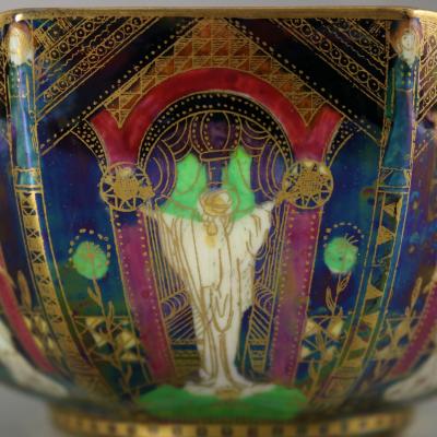 Wedgwood Fairyland Lustre Geisha Octagonal Bowl