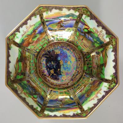 Wedgwood Fairyland Lustre Geisha Octagonal Bowl