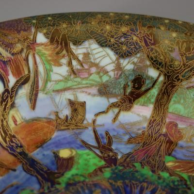 Wedgwood Fairyland Lustre Jumping Faun Lily Tray