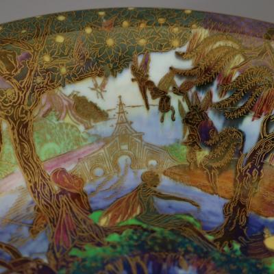Wedgwood Fairyland Lustre Jumping Faun Lily Tray