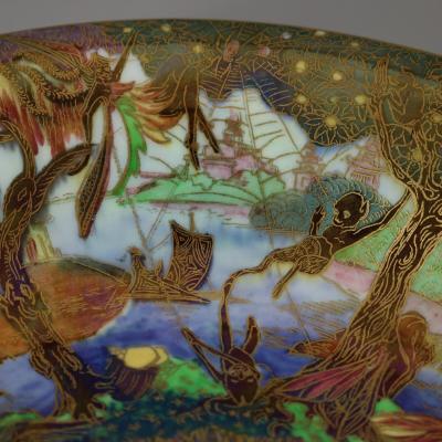 Wedgwood Fairyland Lustre Jumping Faun Lily Tray